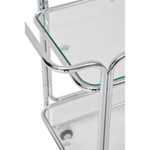 Desserte Hornell argent 92x40cm