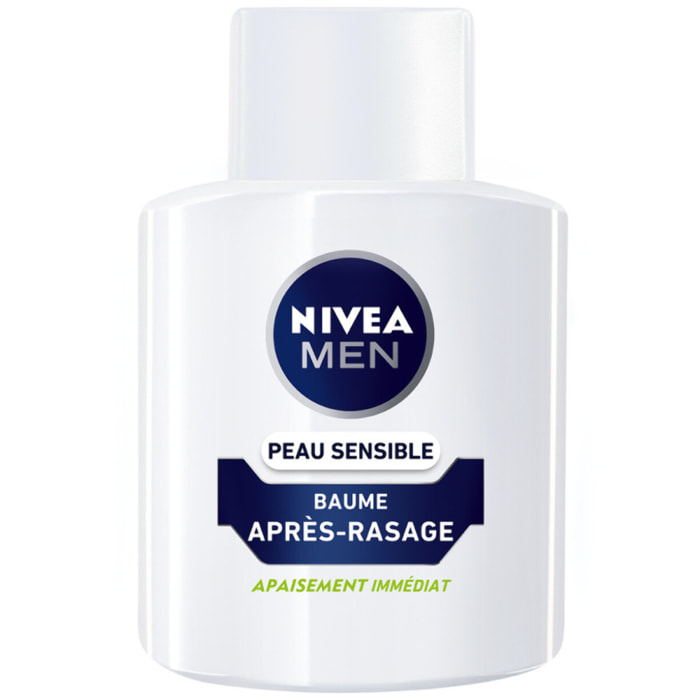 Pack de 2 - NIVEA MEN - PEAU SENSIBLE Baume Après-Rasage 100ml