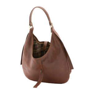 Borsa a spalla  unisex In Vera pelle Made in Italy 38x28x10 cm