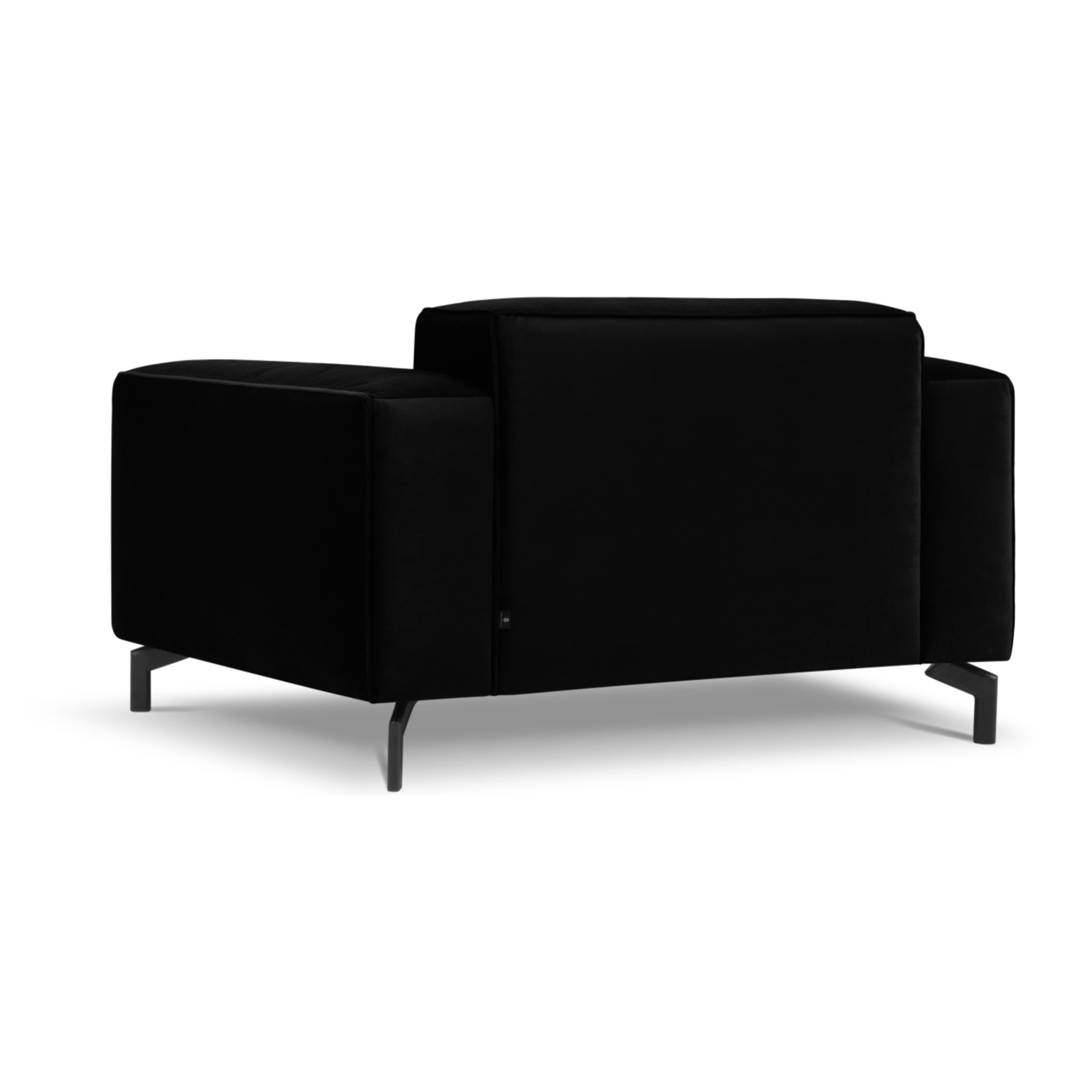 Fauteuil xl "Paradis" en velours noir