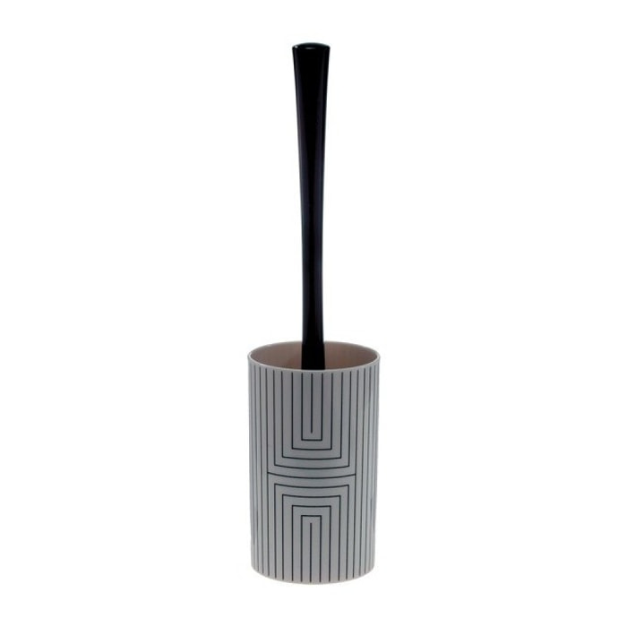 brosse wc avec support GRAPHIC Noir & Blanc Spirella