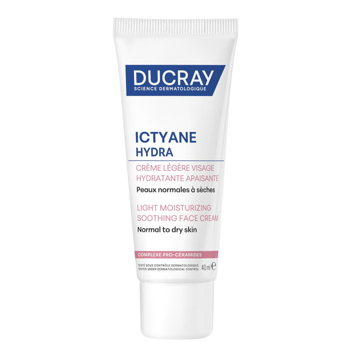 Ictyane Hydra - Crème Légère Visage Hydratante Apaisante 40 ml