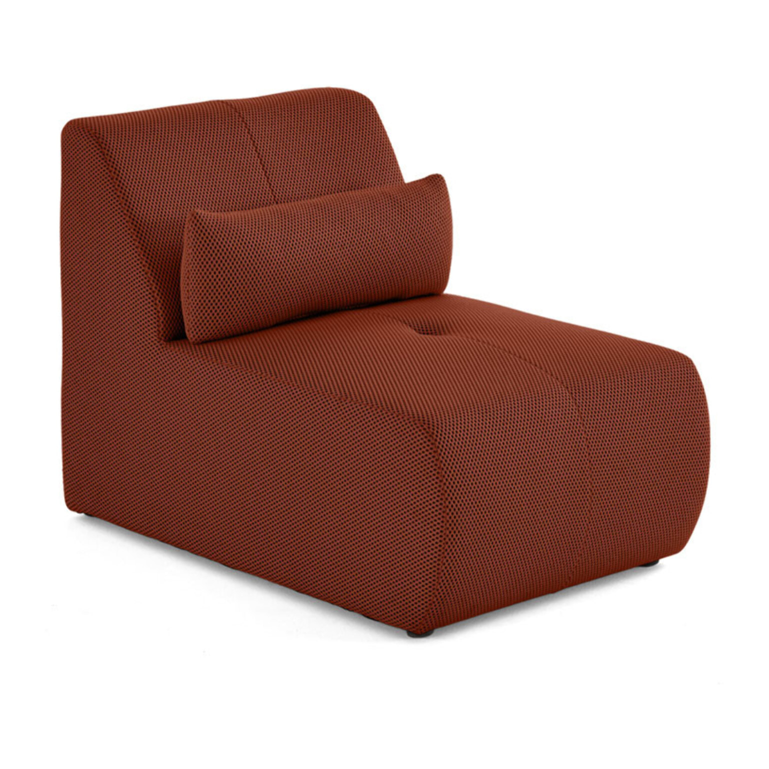 Onyx - fauteuil sans accoudoirs - en tissu mailles 3D - Terracotta