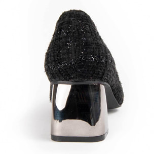 Zapato De Tacón - Negro - Altura: 5 Cm