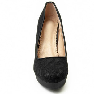 Zapato de tacón - Negro - Altura: 8 cm