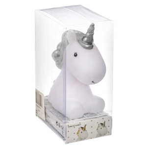Veilleuse à pile licorne H.14cm