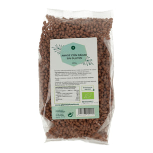 PLANETA HUERTO | Arroz Inflado con Cacao Sin Gluten ECO 200 g - Cereal Ecológico Sin Gluten, Ideal para Desayunos y Snacks Saludables, Rico en Carbohidratos