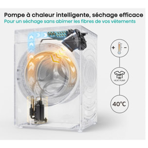 Lave linge séchant hublot HISENSE WD5I1245BWRH