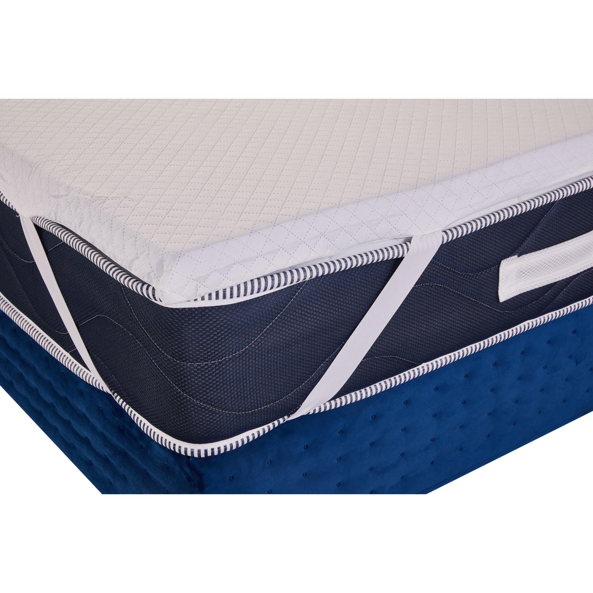 Topper Memory Camomilla bugnato 9 zone Traspirante 140x200x alto 5,5cm