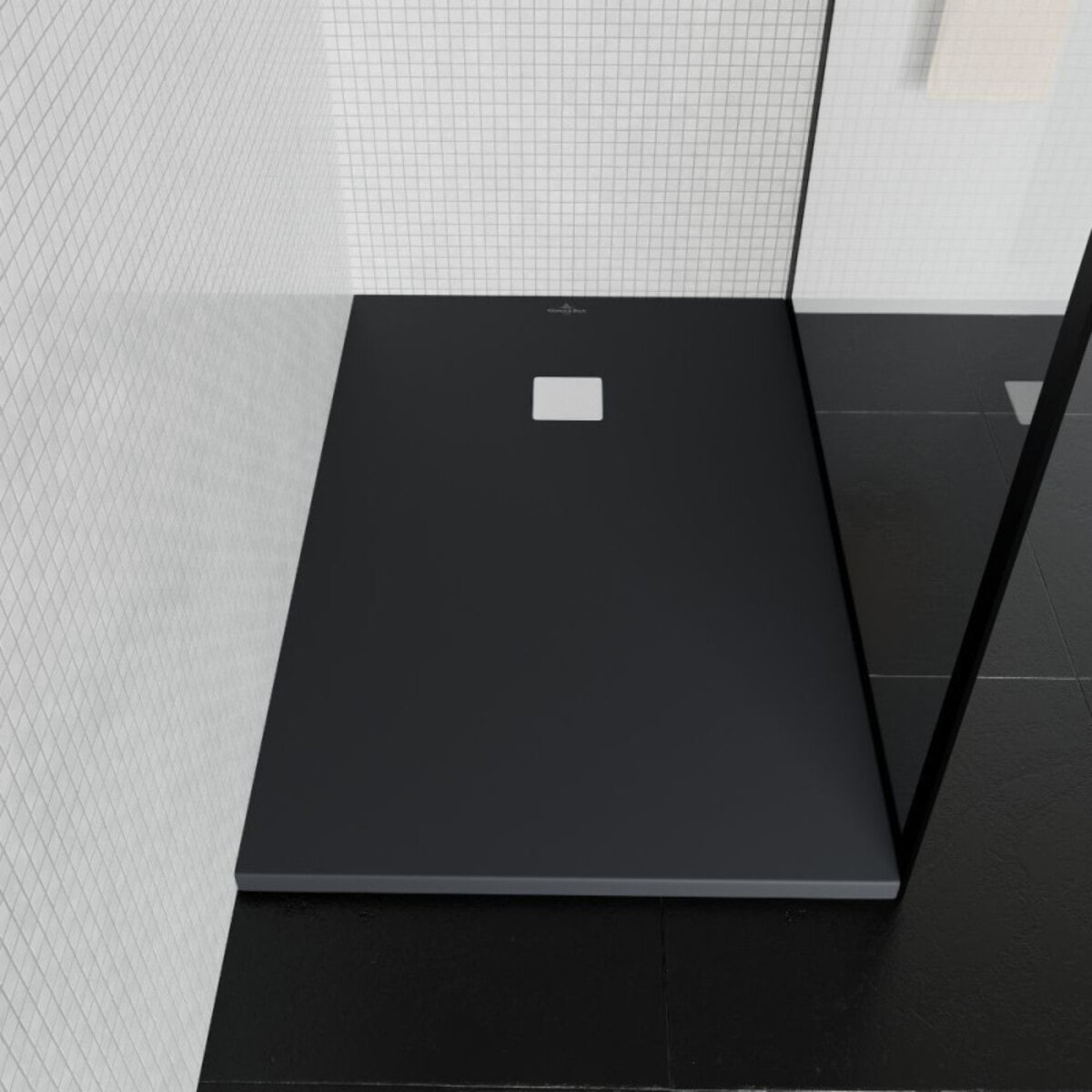 Receveur découpable Exclusive anthracite