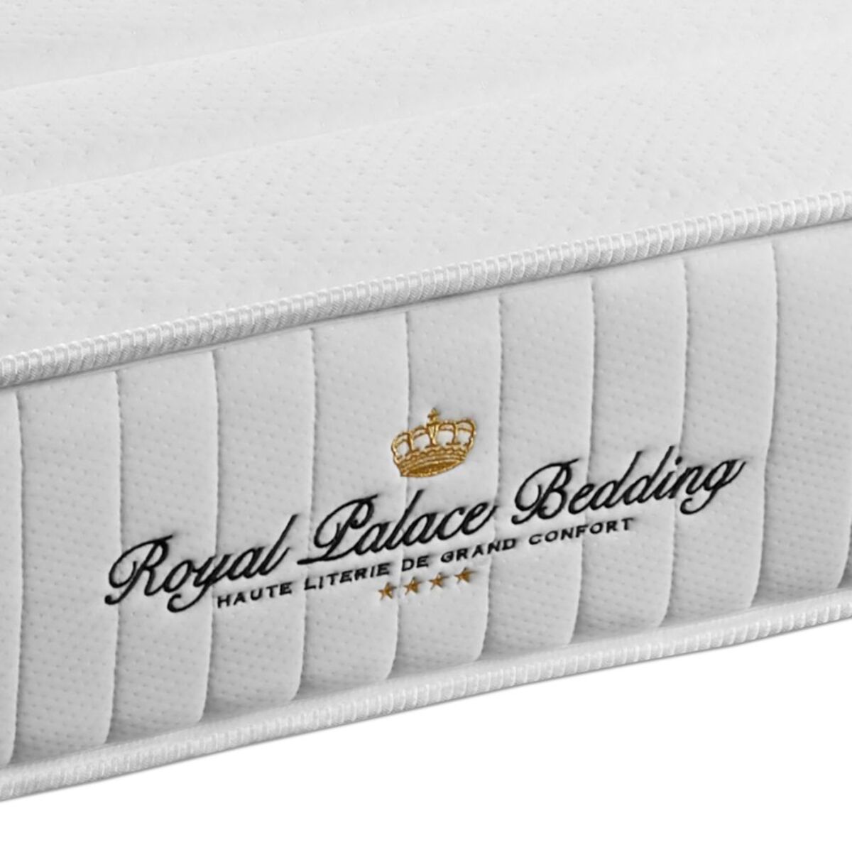 Ensemble - Matelas Mémoire de forme 20cm d'épaisseur - 3 zones de confort - Confort ferme - Sommier tapissier monobloc - 2 places