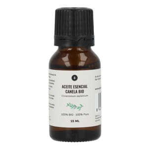 PLANETA HUERTO | Aceite Esencial de Canela Bio 15 ml - Potente Antibacteriano y Estimulante de la Circulación, Alivia Dolores Articulares y Mejora el Tono Muscular