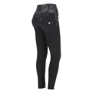 Pantaloni push up WR.UP® tessuto navetta spalmato argento