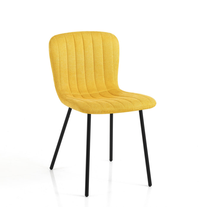 Tomasucci Set de 4 Chaises COSY JAUNE