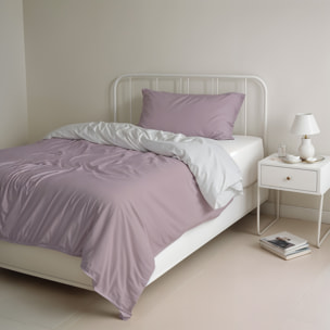 PARURE COPRIPIUMINO NATURAL COLOR SINGOLO - 100% COTONE MADE IN ITALY