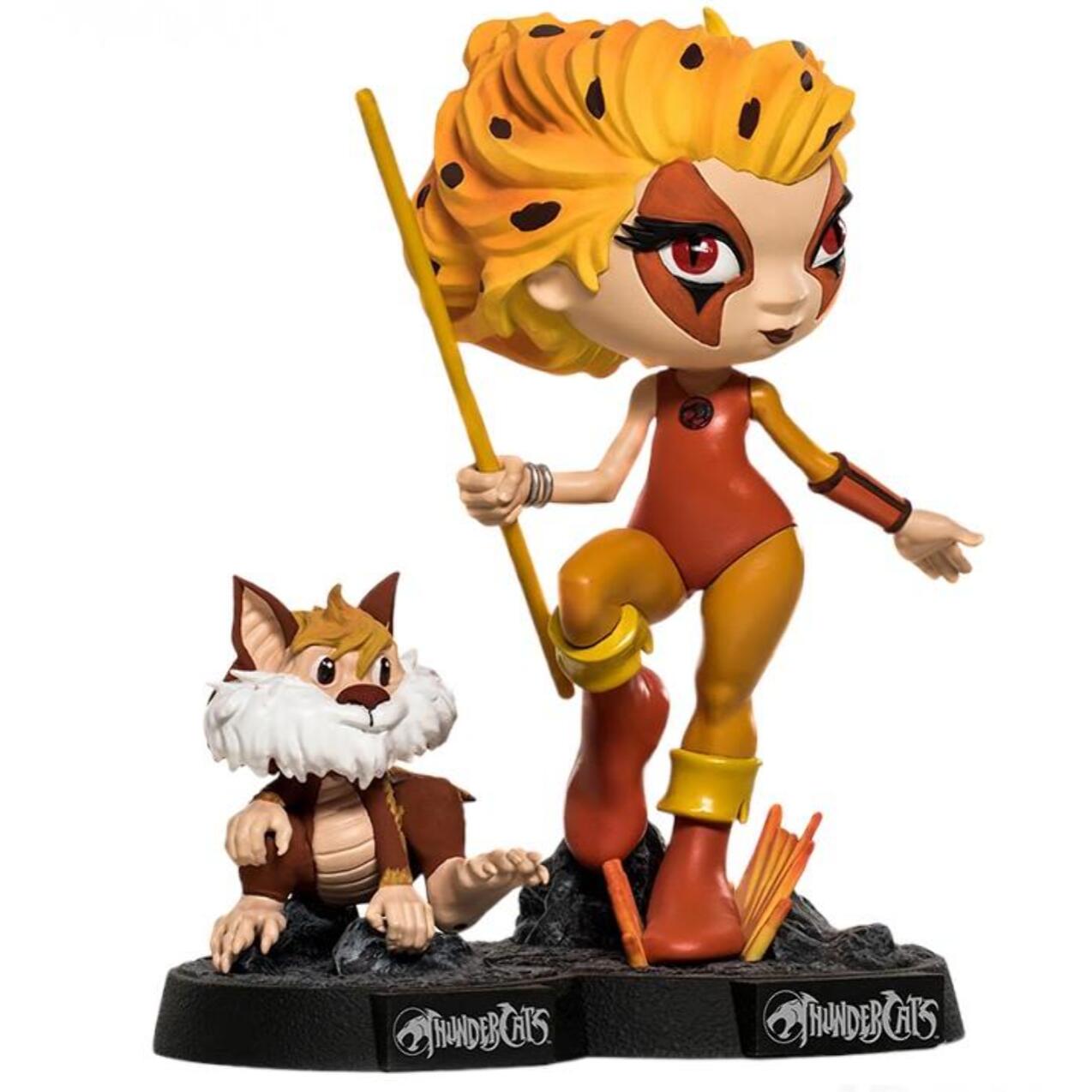 IRON STUDIO THUNDERCATS CHEETARA & SNARF MINICO FIGURA