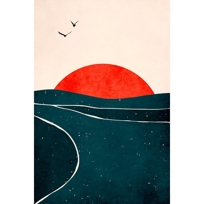 Tableau deco Brise au sunset Tableau plexiglas