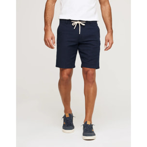 Bermuda Algodón Azul Marino - Nafio