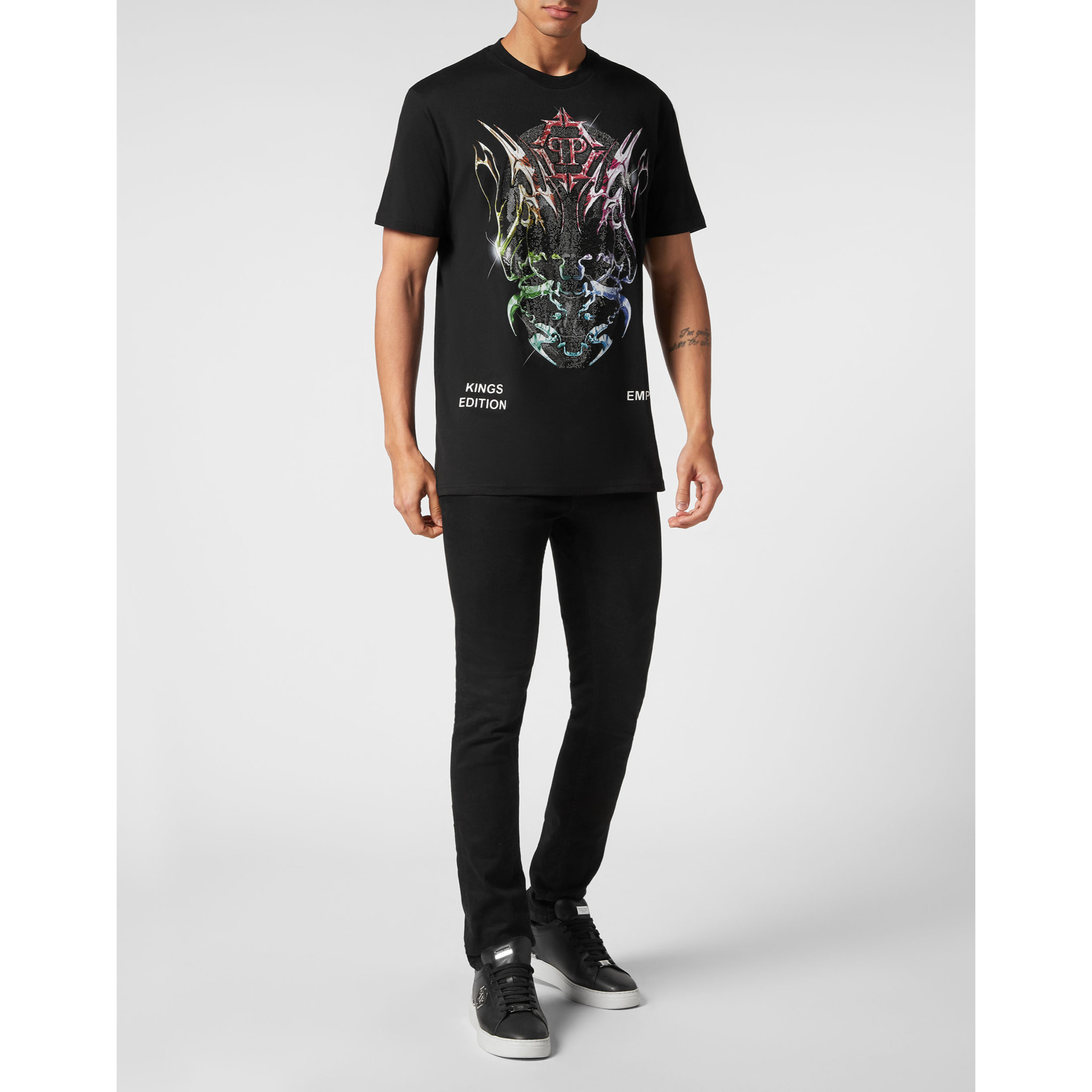 PHILIPP PLEIN Camiseta Cuello Redondo CHROME