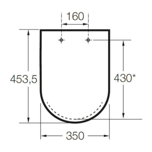 The Gap abattant WC SoftClose en Duroplast, surface antibactérienne, blanc (A80147200B)
