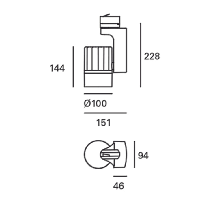 Forlight Proyector IP20 Onyx LED 35W 3000K Blanco 3007Lm