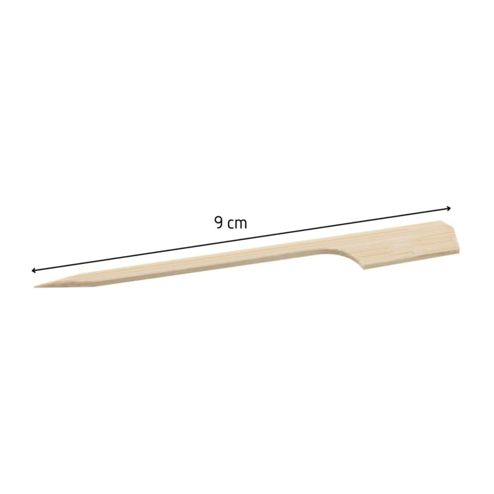 Lot de 100 piques en bois 9 cm Fackelmann Basic