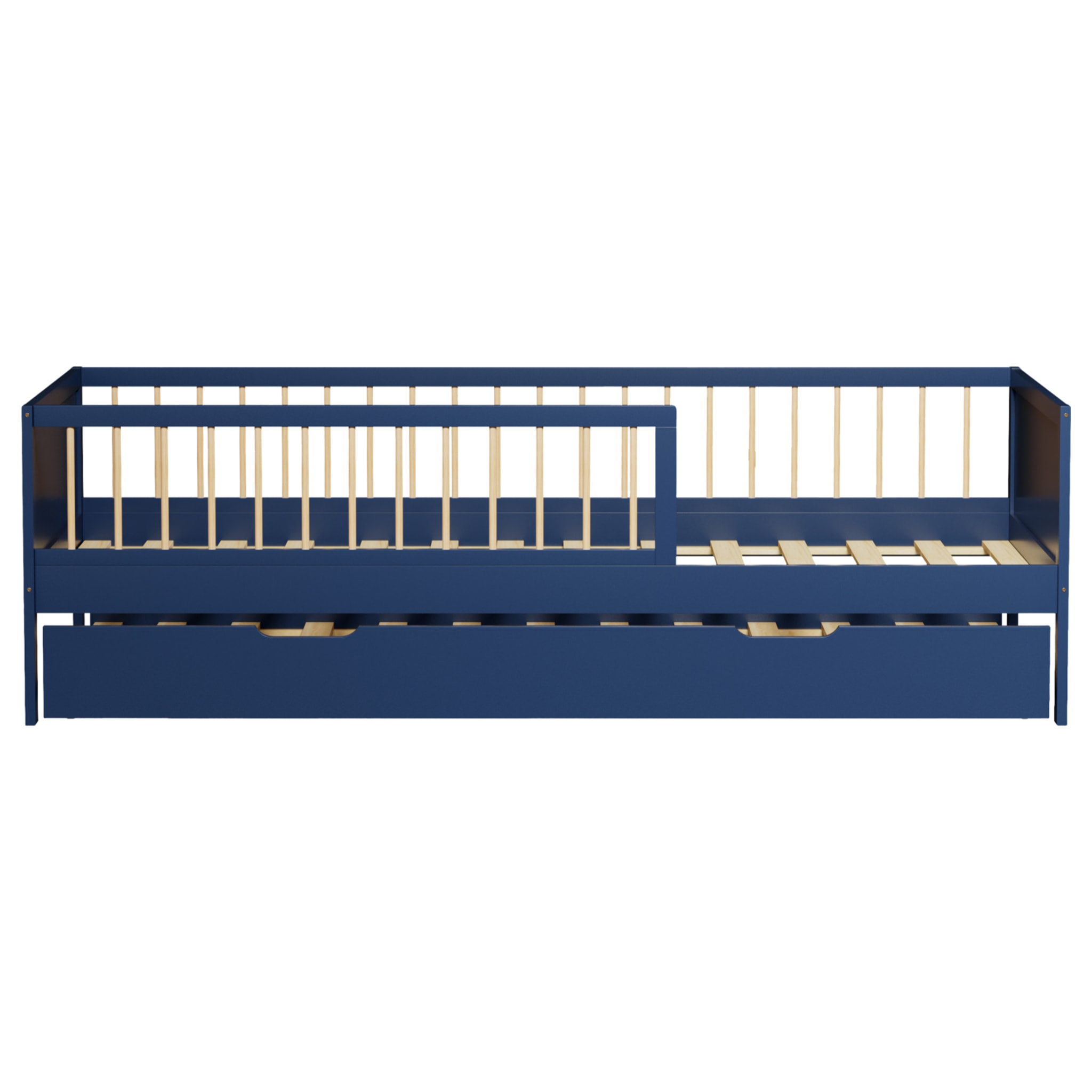 Lit gigogne pour enfant 190x90cm bleu foncé ADAM