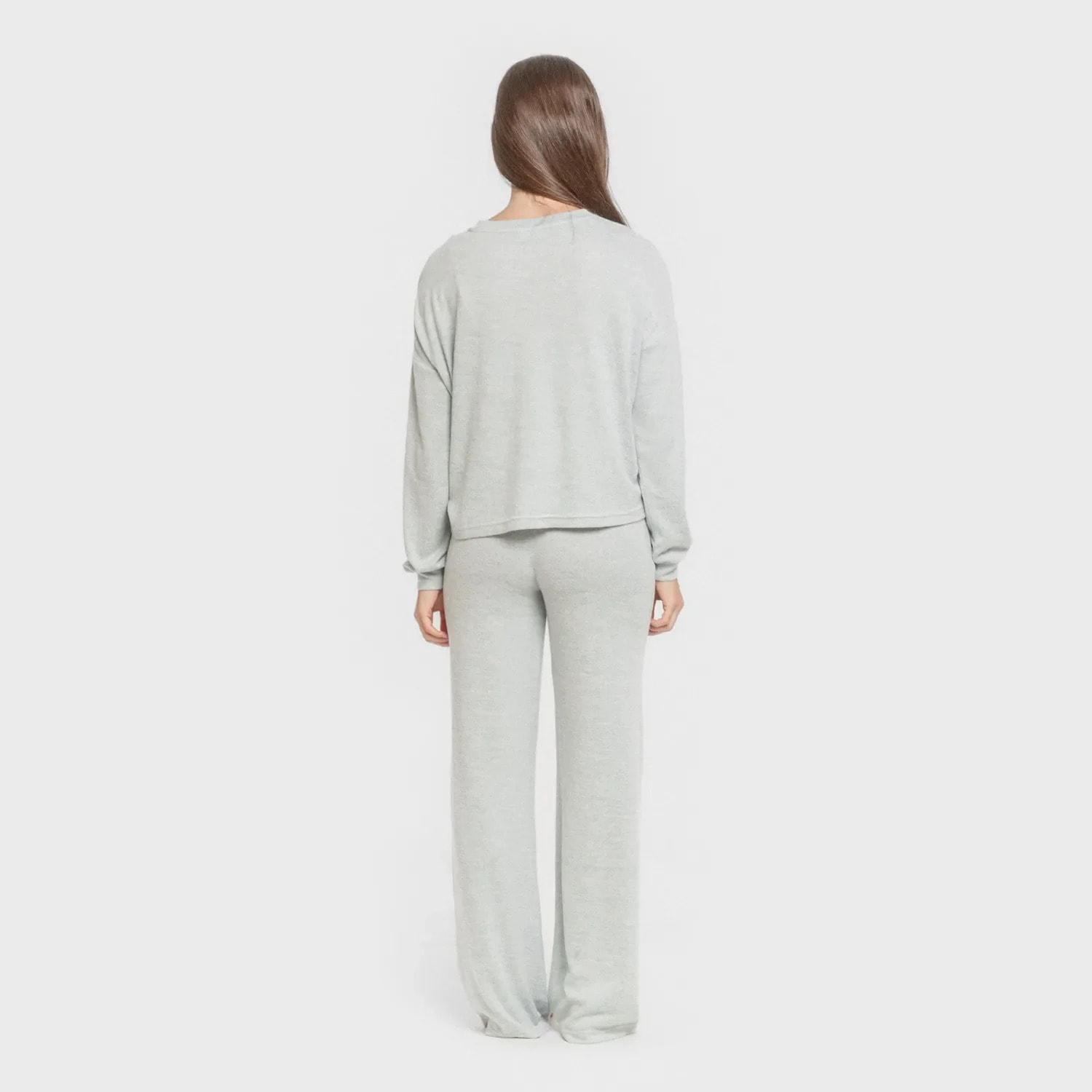 Pijama angorina liso celeste