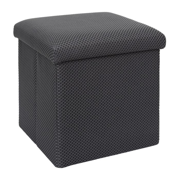 Coffre Pouf Pliable Atome Gris