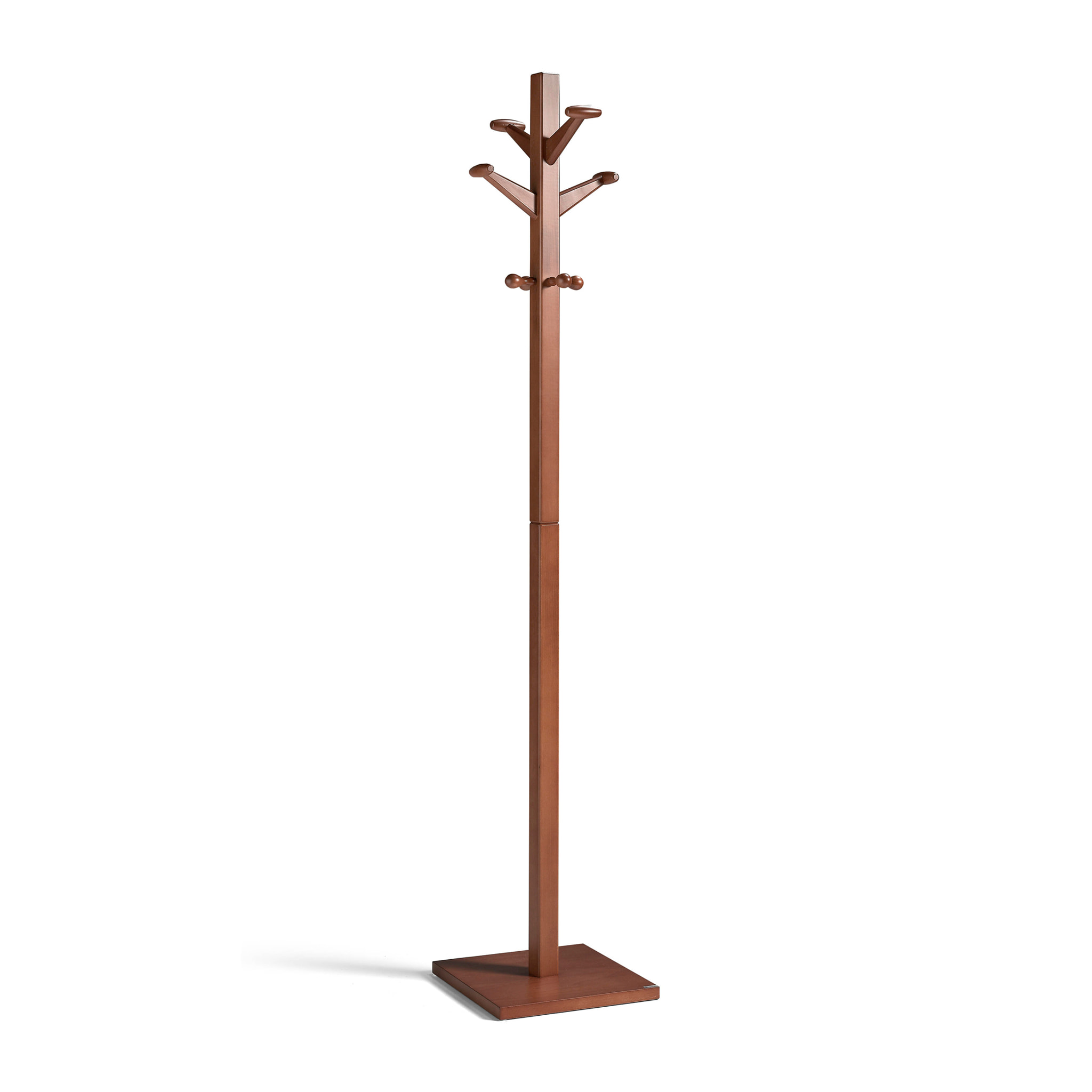 Perchero Woodie madera haya nogal 170x35x35 cm