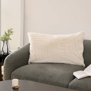 Coussin Arka ivoire 80x50cm