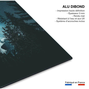 Tableau voie lactée alpine Tableau alu Dibond
