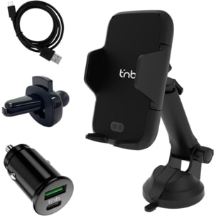 Support smartphone TNB voiture motorisé 3 en 1 avec chargeur