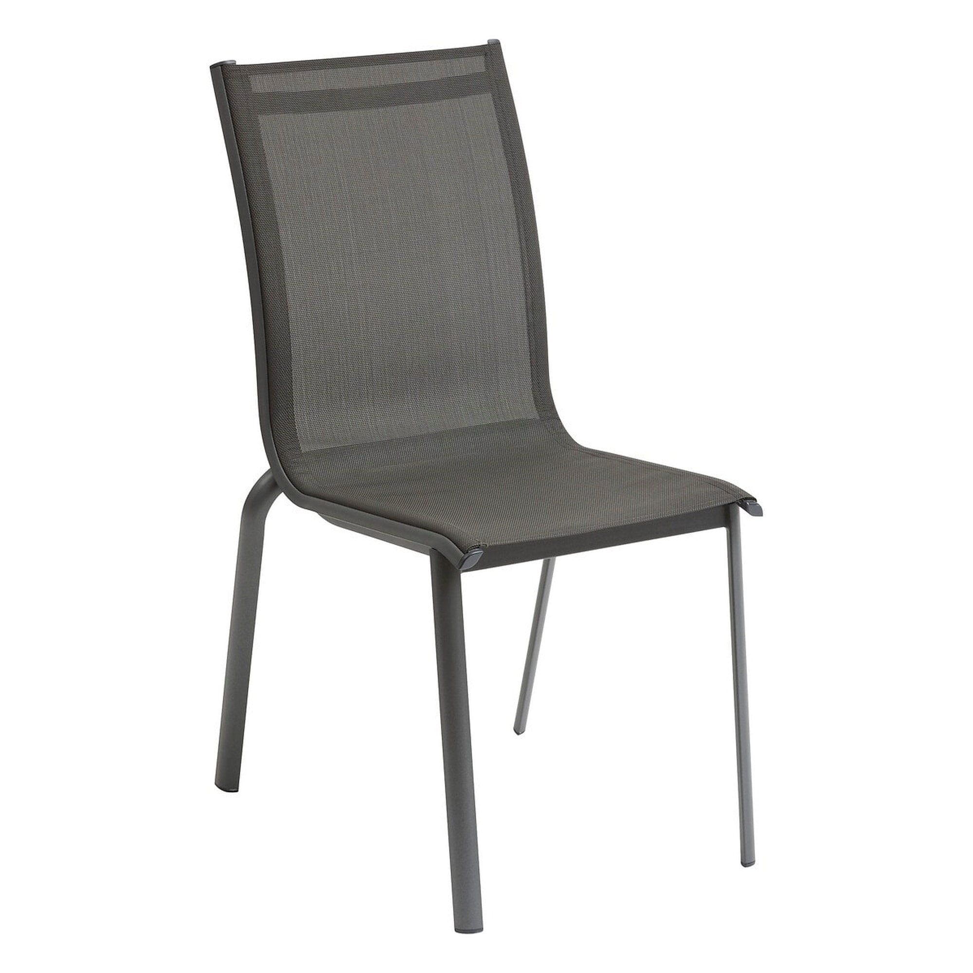 Silla de jardín apilable "axant" antracita y grafito