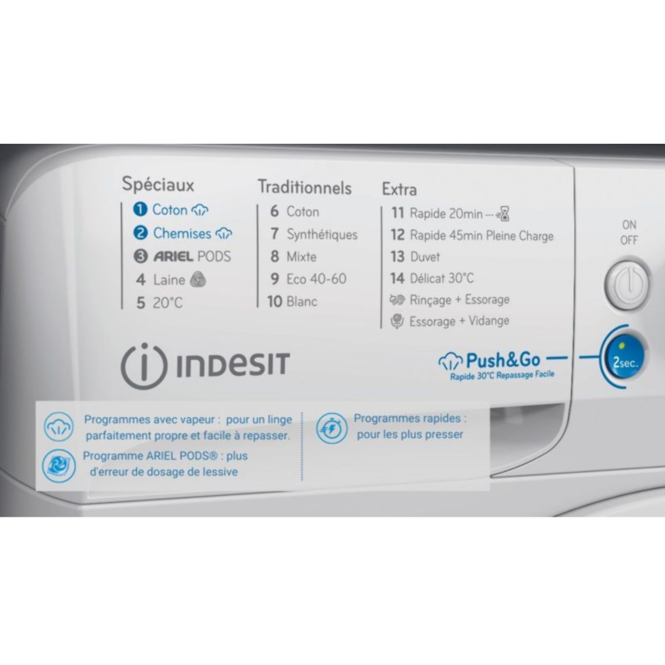 Lave linge hublot INDESIT BWE101496XWKVFR