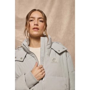 Chaqueta corta Artic gris de capucha fija y detalles Polo Club