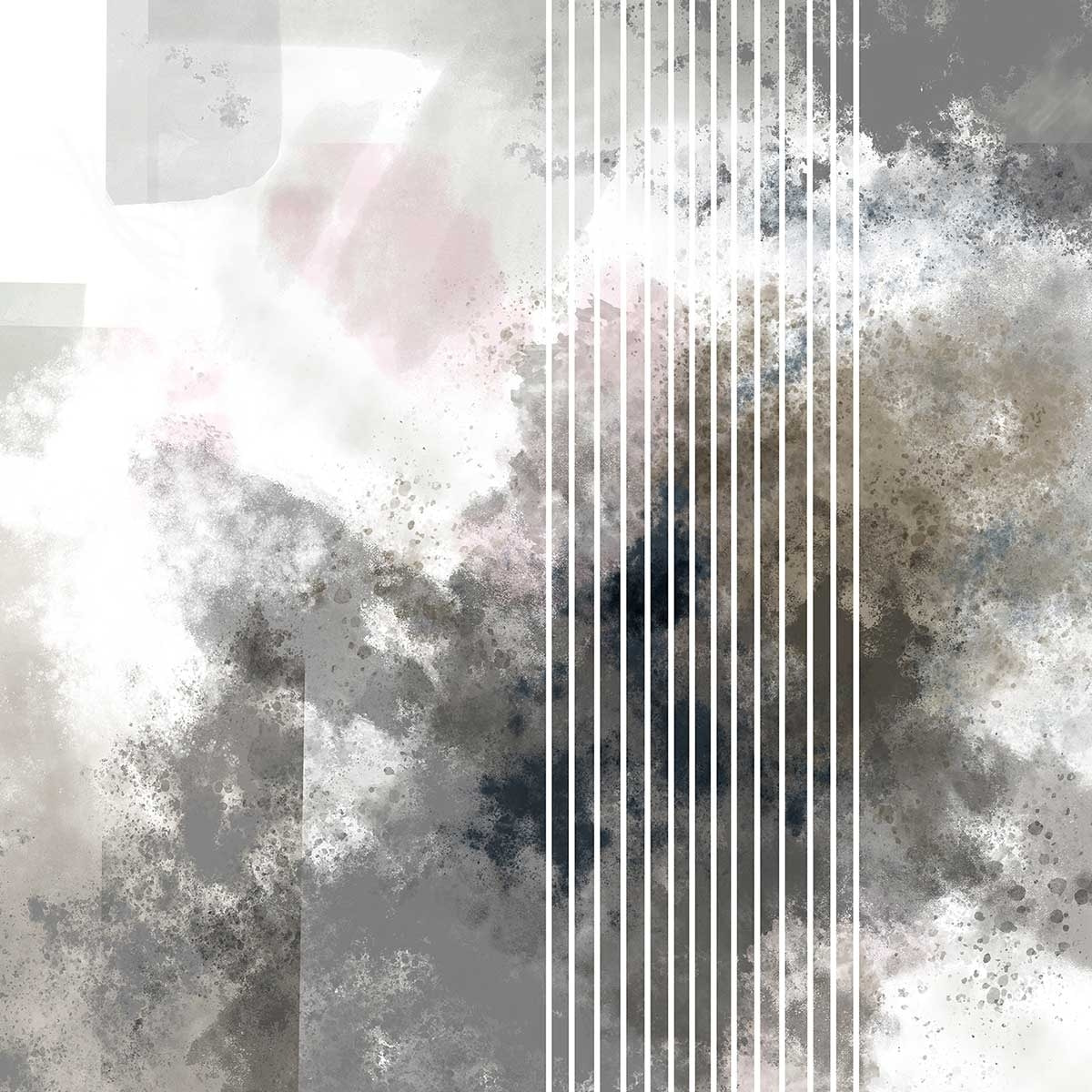 Affiche Melva Stripes Affiche + cadre en bois - Noir