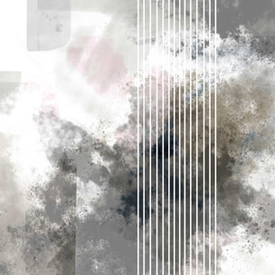 Affiche Melva Stripes Affiche + cadre en bois - Noir