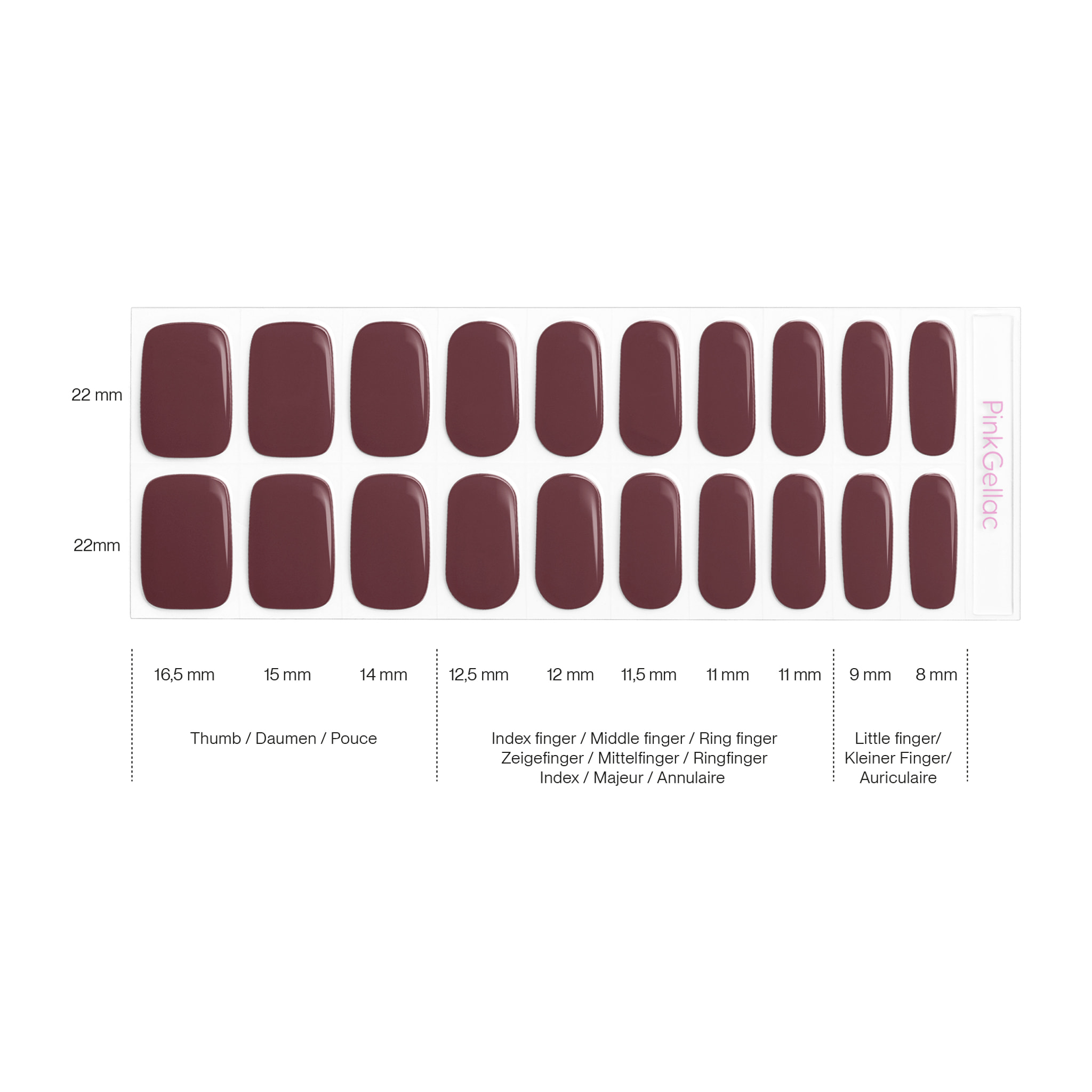Stickers gel - 0032 Cherrywood Red
