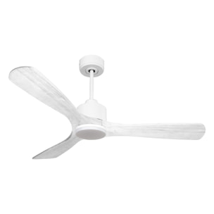 Ventilateur de plafond Réversible  Thermostat Dimmable Wifi Moteur à courant continu Toits en pente Télécommande Lumière à trois tons Hypersilence Mémoire