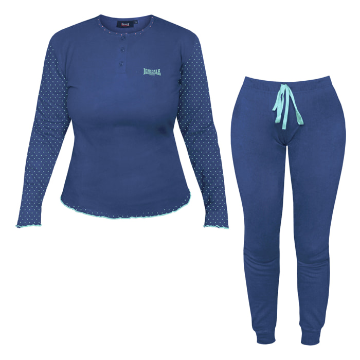 Pigiama Sleepwear Donna LONSDALE Caldo Cotone Interlock