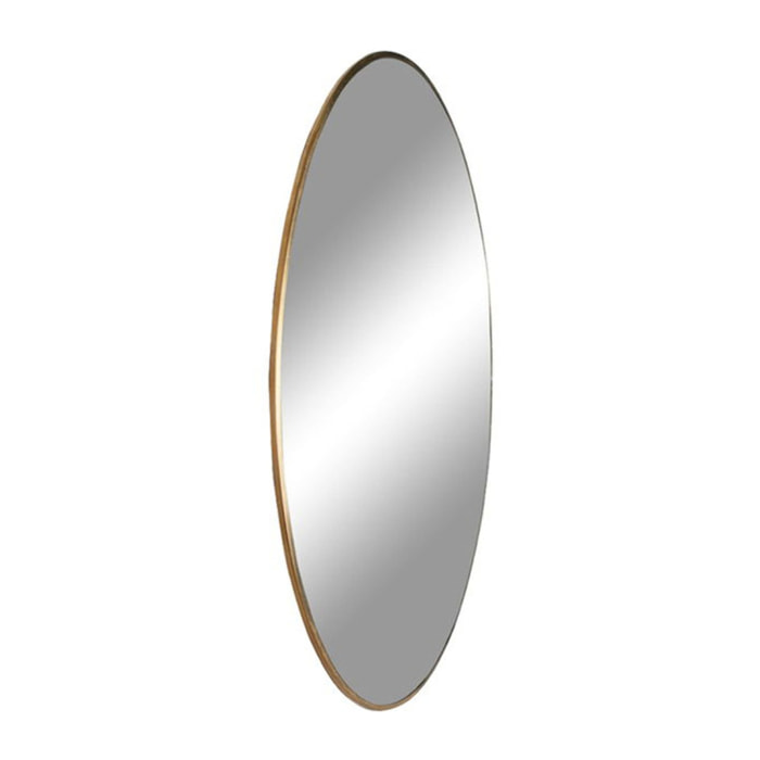 Specchio tondo da parete Jersey in acciaio color ottone ø40 cm