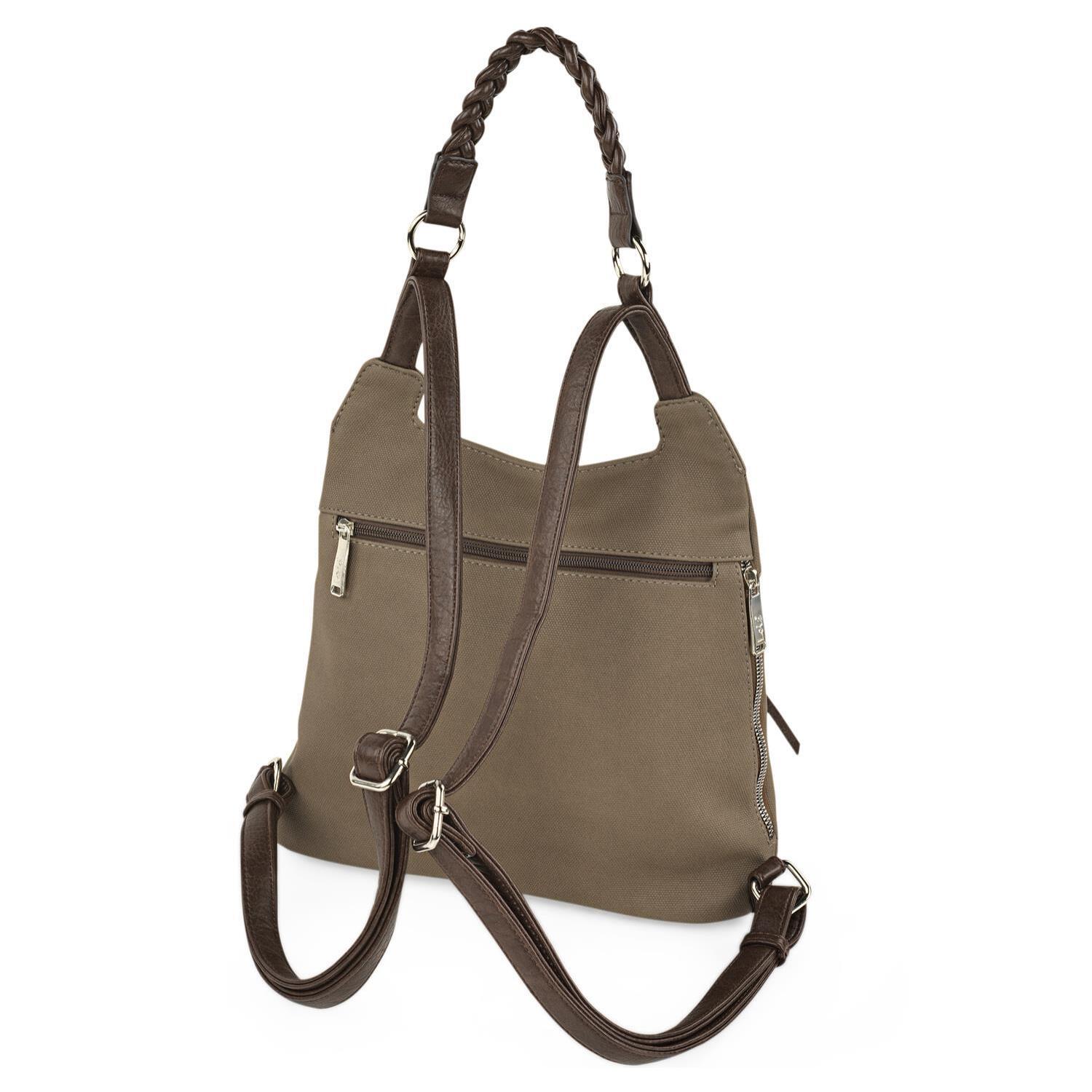 Bolso Mochila Mujer Lois Indiana Taupe