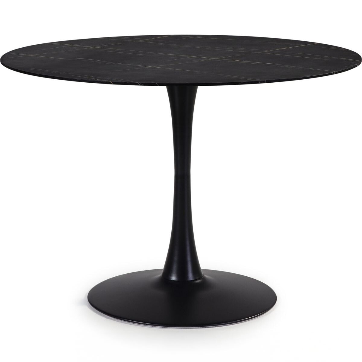 Table à manger ronde effet marbre 4 pers. - PRIMA