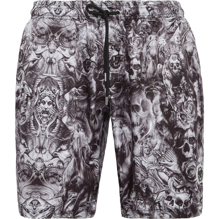 PHILIPP PLEIN Swim Trunks TATTOO