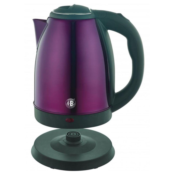 Bouilloire électrique 1.8L inox sans fil Violet Herzberg HG5011-PUR