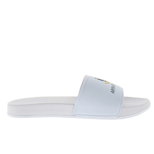 Armata di Mare Scarpe Ciabatta Uomo con Fascia Classic Logo AMU S24O560 White