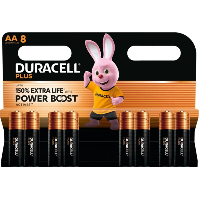 Pile DURACELL PLUS POWERBOOST AA X8