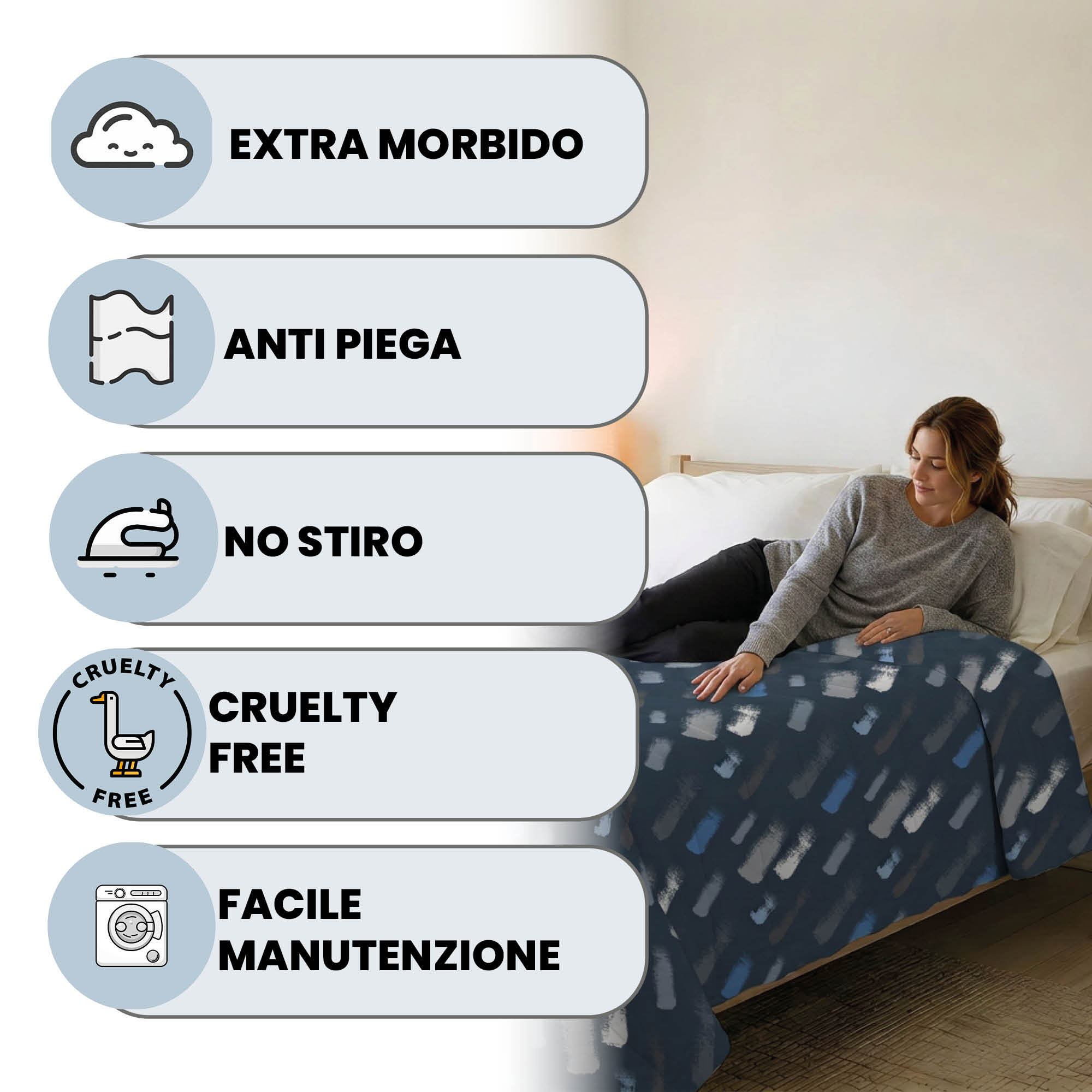 TRAPUNTINO ESTIVO BASIC, 100gr - Made in Italy - MATRIMONIALE