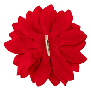 Sujet dahlia velours D.20cm rouge